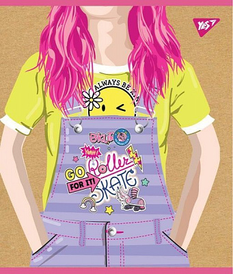 Зошит шкільний А5/48 в клітинку Girls 765118 YES