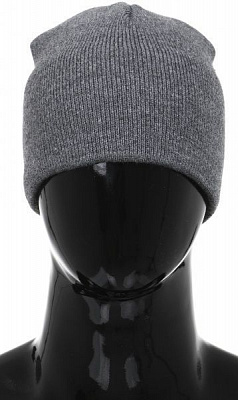 Шапка акриловая серый