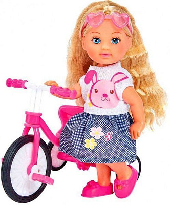 Simba Steffi & Evi Love На трехколесном велосипеде