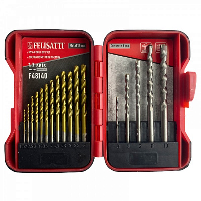 Набор сверл универсальных Felisatti 17 шт. F48140