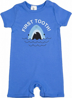 Песочник для мальчика Luna Kids Акула р.86 голубой 