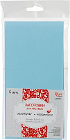 Набор заготовок для открыток 5 шт. 10,5х21 см № 1 голубой 220 г/м2 
