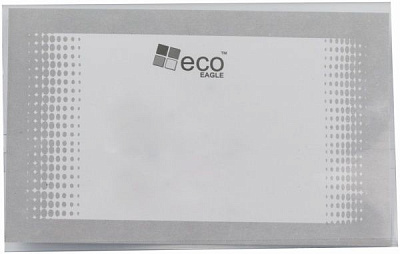 Бейдж горизонтальний 9х5,5 см із фіксатором та булавкою Eco-Eagle