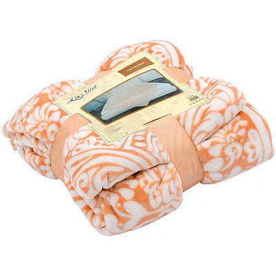 Плед La Nuit Supersoft Вензель бежевий 160x200 см