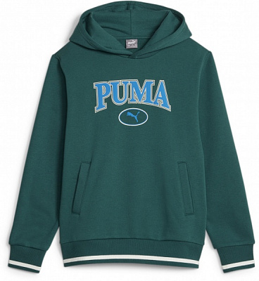 Джемпер Puma PUMA SQUAD HOODIE FL B 67635643 р.164 зеленый