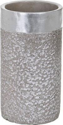 Ваза бетонная серая 11,5х21,5 см