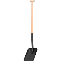 Лопата Fiskars чорна совкова T-Grip