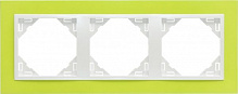 Рамка трехместная Efapel ANIMATO Logus универсальная зеленый 90930 TDG