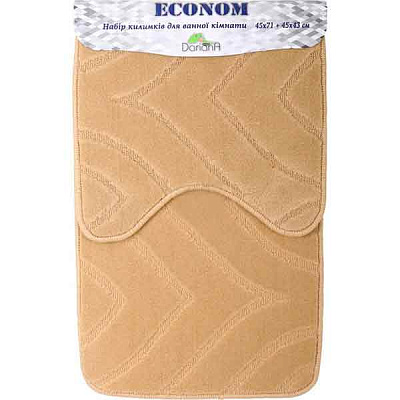 Набір килимків Dariana Econom JD 669 бежевий