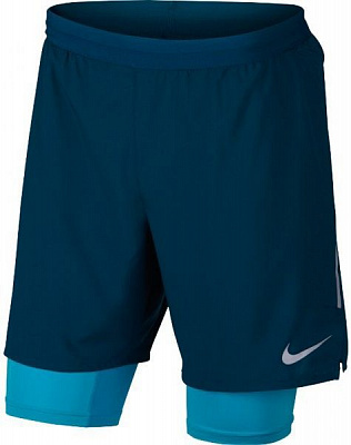 Шорты Nike M NK FLX DSTNCE SHRT 7IN 2IN1 892905-474 р. XL синий
