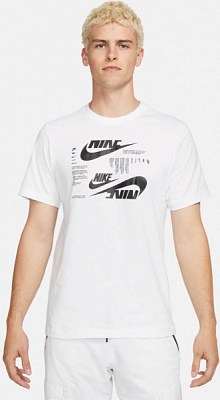 Футболка Nike M NSW TEE CLUB SSNL HBR DR7815-100 р.S білий