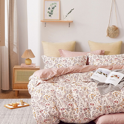 Комплект постільної білизни сімейний Квітень різнокольоровий Homeline
