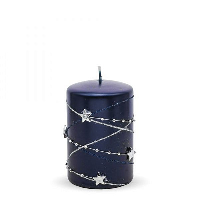 Свічка 70х120 мм Гірлянда синя Pako-If